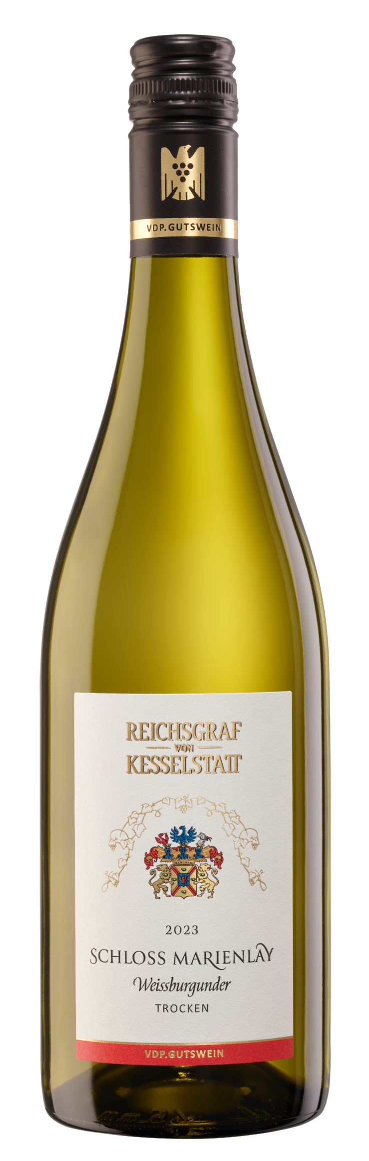 Bild:  Abbildung zeigt das Produkt 2023 SCHLOSS MARIENLAY Weissburgunder trocken