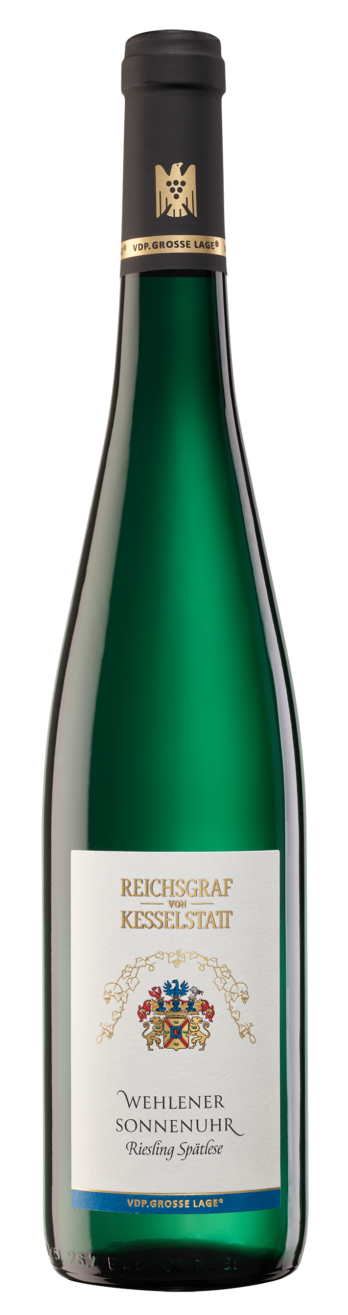 Bild:  Abbildung zeigt das Produkt 2024 Wehlen SONNENUHR Riesling Spätlese