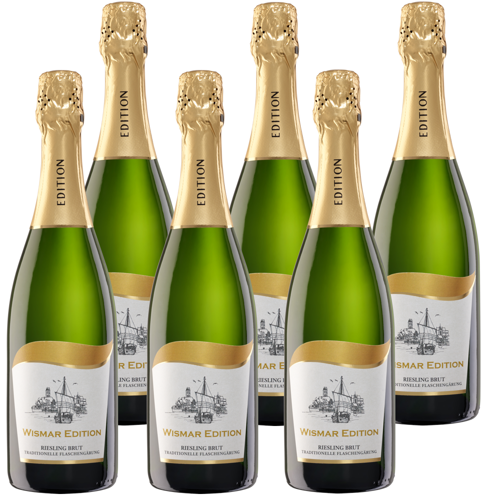 Foto: Abbildung zeigt das Produkt Wismar Edition brut - 6 Flaschen