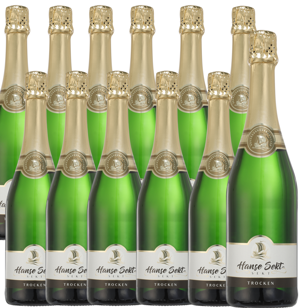 Foto: Abbildung zeigt das Produkt Hanse Sekt trocken