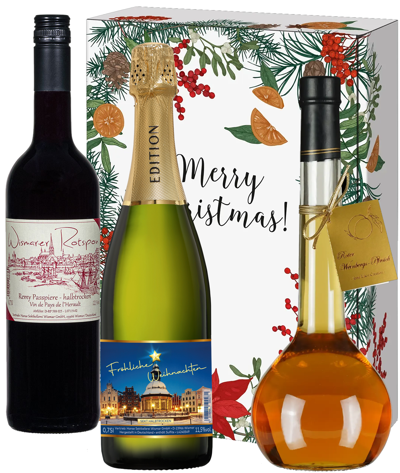 Bild:  Abbildung zeigt das Produkt Hanse Weihnachts-PRÄSENT "Merry Christmas"